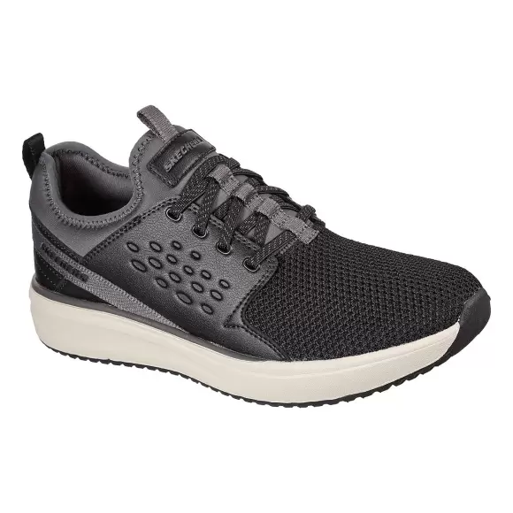 Se Skechers 210242 Relaxed Fit Crowder BKGY hos Footstore