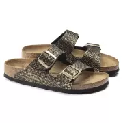 Dame Sandaler - BIRKENSTOCK - Birkenstock Arizona Shiny Python Black 1019372