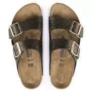 Dame Sandaler - BIRKENSTOCK - Birkenstock Arizona Shiny Python Black 1019372