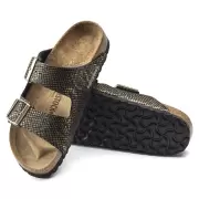 Dame Sandaler - BIRKENSTOCK - Birkenstock Arizona Shiny Python Black 1019372