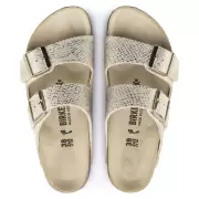 Dame Sandaler - BIRKENSTOCK - Birkenstock Arizona Shiny Python Eggshell 1019374