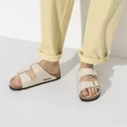 Dame Sandaler - BIRKENSTOCK - Birkenstock Arizona Shiny Python Eggshell 1019374