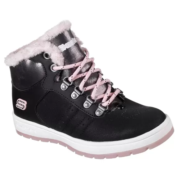 Børne Støvler - SKECHERS - Skechers Girls Street Cleat 84701L BKPK