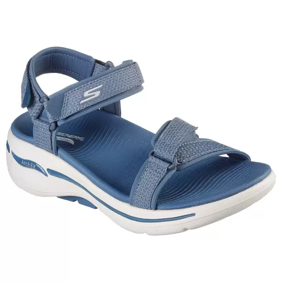 Dame Sandaler - SKECHERS - Skechers Gowalk Arch Fit 140251 BLU