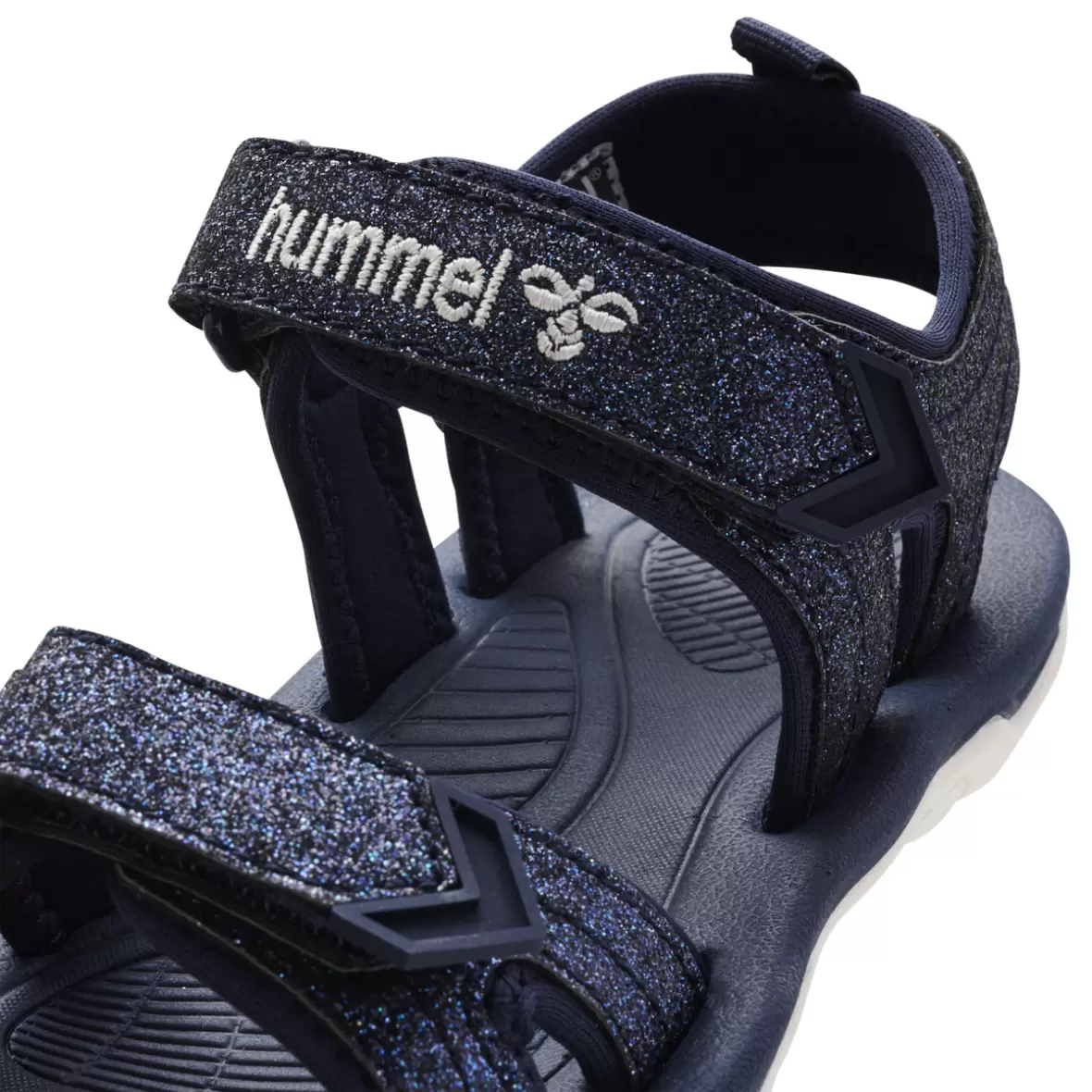 Blueprint Indskrive Zoom ind Hummel Sandal Sport Glitter JR 213508-1009 Børne sandal