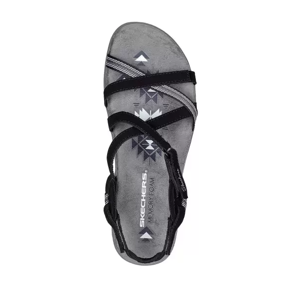 Dame Sandaler - SKECHERS - Skechers Reggae Slim 163115 BLK