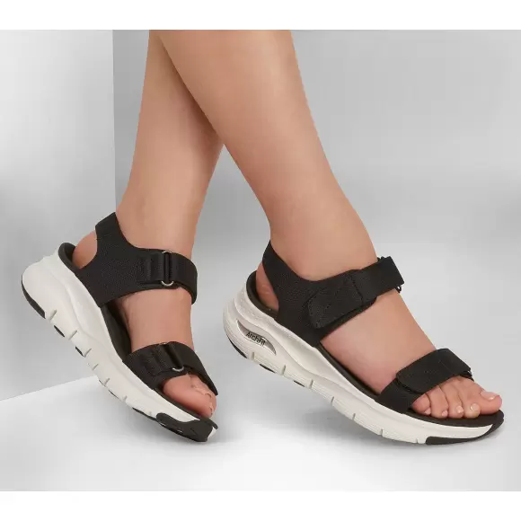 Dame Sandaler - SKECHERS - Skechers Womens Arch Fit 119247 BLK