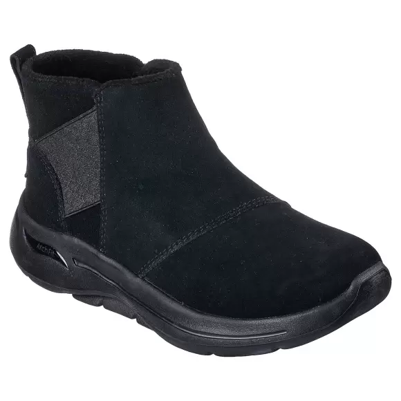 Dame Støvler - SKECHERS - Skechers Womens GO WALK Arch Fit Boot 144420 BBK