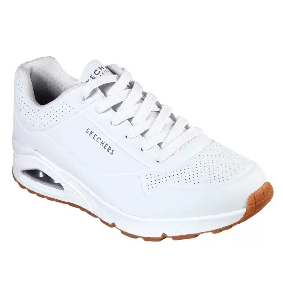 Herre Sneakers - SKECHERS - Skechers UNO - Stand On Air 52458 WHT