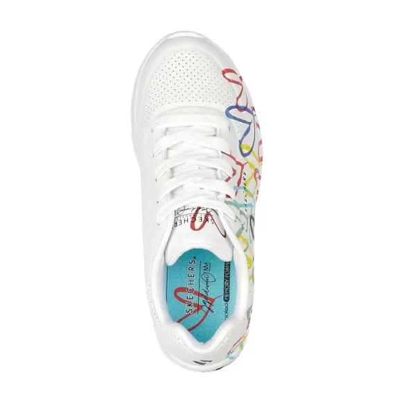 Børne Sneakers - SKECHERS - Skechers GIRLS UNO LITE SPREAD THE LOVE 314064L