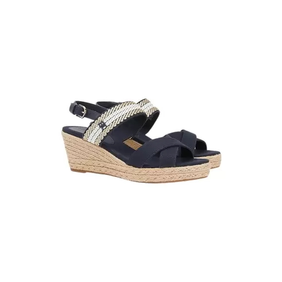 Dame Sandaler - Tommy Hilfiger - Tommy Hilfiger GOLDEN WEBBIN FW0FW07090