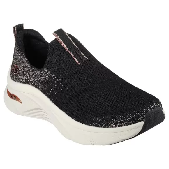 Dame Sneakers - SKECHERS - Skechers Womens Arch Fit D´Lux 149689 BKRG