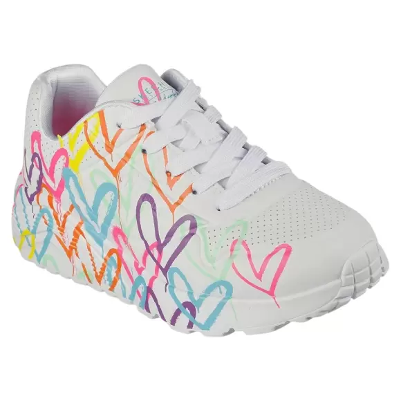 Børne Sneakers - SKECHERS - Skechers GIRLS UNO LITE SPREAD THE LOVE 314064L WMN