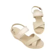 Dame Sandaler - Tommy Hilfiger - Tommy Hilfiger LOGO MID WEDGE ESPADRILLE SANDALS FW0FW07091