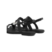 Dame Sandaler - Tommy Hilfiger - Tommy Hilfiger LEATHER MONOGRAM FLAT SANDALS FW0FW07068 