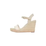 Dame Sandaler - Tommy Hilfiger - Tommy Hilfiger LOGO STRAP HIGH WEDGE SANDALS FW0FW07088