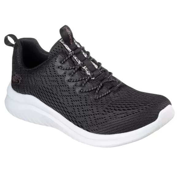 Dame Sneakers - SKECHERS - Skechers Womens Ultra Flex 13350 BKW