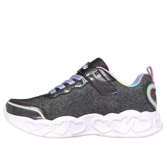 Børne Sneakers - SKECHERS - Skechers Girls Infinite Heart Lights 303751L BKMT