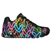 Dame Sneakers - SKECHERS - Skechers Womens UNO - Highlights Love 177981 BKMT