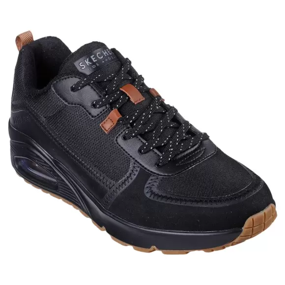 Herre Sneakers - SKECHERS - Skechers Mens Uno Layover 183010 BBK