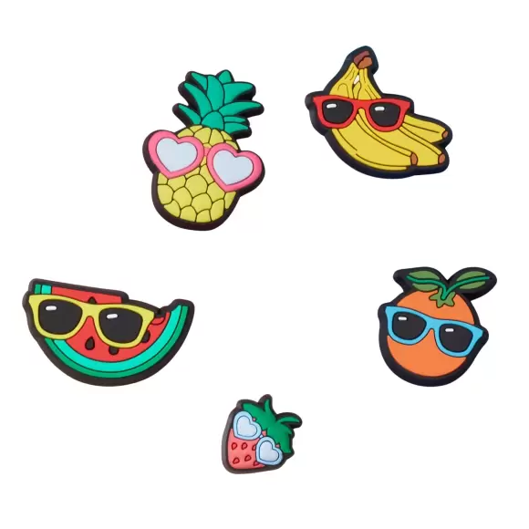 Tilbehør - CROCS - Crocs Cute Fruit With Sunnies Jibbitz 5-pack