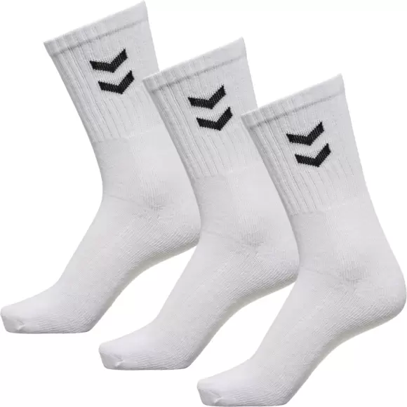Hummel 3 Pack Basisstrømper Hvid 022030 9001