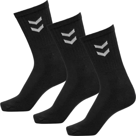 Hummel 3 pack basisstrømper sort 022030-2001