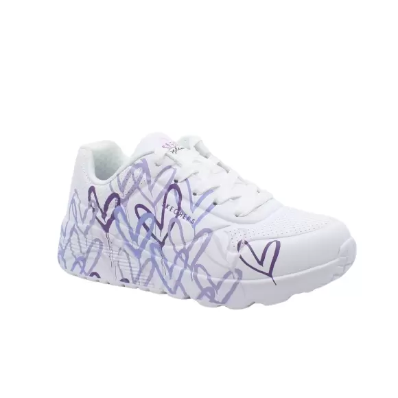 Brug Skechers Girls Uno Lite Spread The Love 314064L WLPR til en forbedret oplevelse