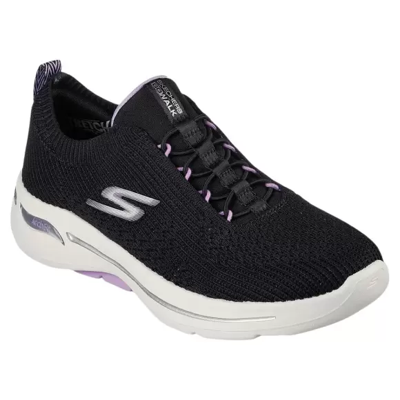 Se Skechers Womens Go Walk Arch Fit 124882 BKLV hos Footstore