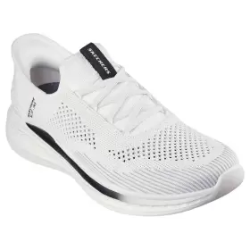 Herre Sneakers - SKECHERS - Skechers Mens Slade Slip-Ins 210810 WHT