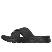 Dame Sandaler - SKECHERS - Skechers Womens Go Walk Flex Sandal 141420 BKGY