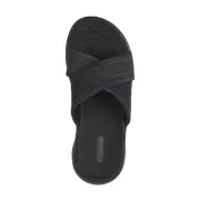 Dame Sandaler - SKECHERS - Skechers Womens Go Walk Flex Sandal 141420 BKGY