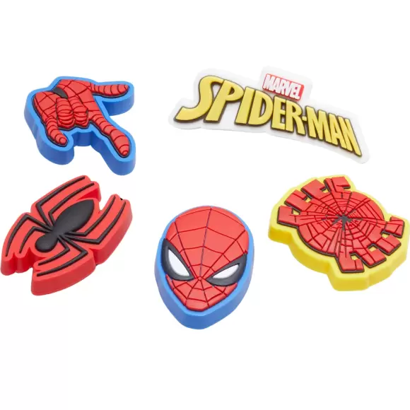 Se Crocs Spider Man 5 Pack Jibbitz 10010007 hos Footstore