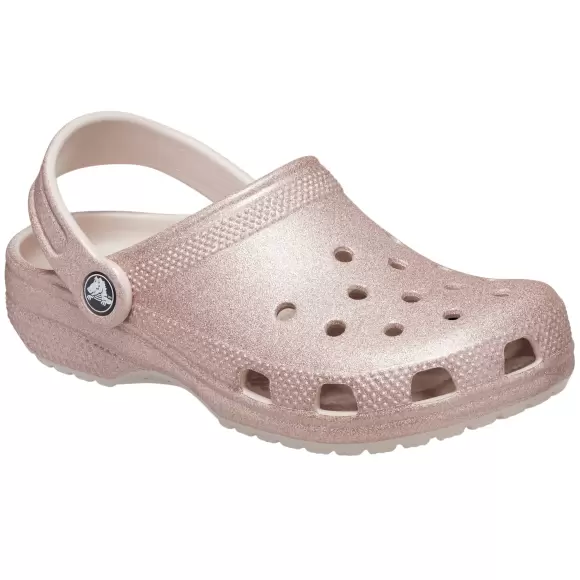 Dame Træsko - CROCS - CROCS TODDLER CLASSIC GLITTER CLOG 206992-6WV