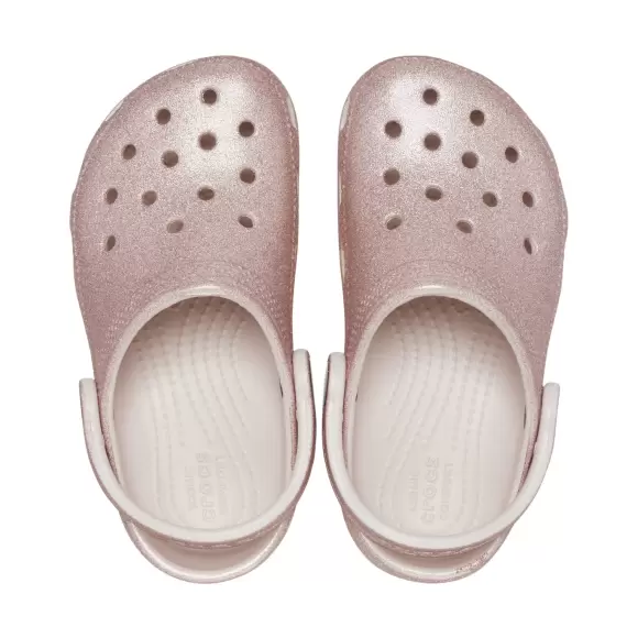 Dame Træsko - CROCS - CROCS TODDLER CLASSIC GLITTER CLOG 206992-6WV