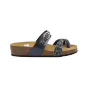 Dame Sandaler - Bella Moda - Bella Moda Laminado Glitter S24609-001