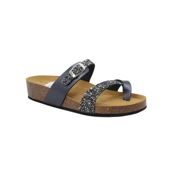 Dame Sandaler - Bella Moda - Bella Moda Laminado Glitter S24609-001