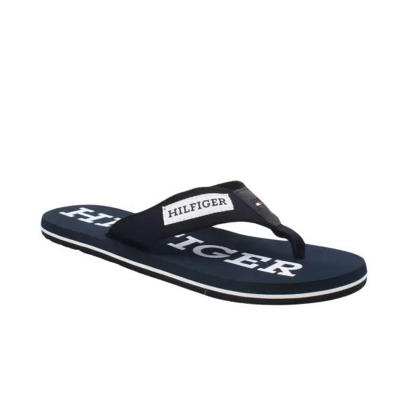 Herre Sandaler - Tommy Hilfiger - Tommy Hilfiger PATCH HILFIGER BEACH SANDAL FM0FM05024DW5