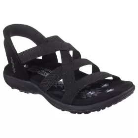 Dame Sandaler - SKECHERS - Skechers REGGAE SLIM STRETCH FLEX 163460 BBK