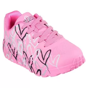 Børne Sneakers - SKECHERS - Skechers UNO LITE METALLIC LOVE 314067L HPMT