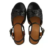 Dame Sandaler - ANGULUS - Angulus Håndflettet sandal med skulpturel hæl 5845-101 2072