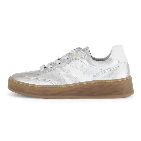 Dame Sko - GABOR - Gabor Sølv skind sneaker 66.435.80