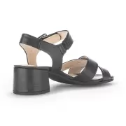 Dame Sandaler - GABOR - Gabor Sort skind sandal med kryds rem 62.913.27