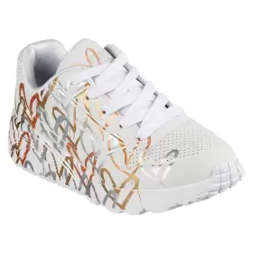 Børne Sneakers - SKECHERS - Skechers UNO LITE - METALLIC LOVE 314067L WTGD