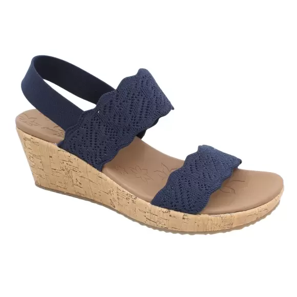 Dame Sandaler - SKECHERS - Skechers BEVERLEE TIMELESS TOUCH 119591 NVY