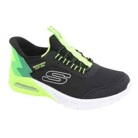 Børne Sneakers - SKECHERS - Skechers MICROSPEC MAX BRISK-STRIPE 403890L BKLM
