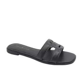 Dame Sandaler - Tommy Hilfiger - Tommy Hilfiger Logo Strap Mule FW0FW08671-BDS