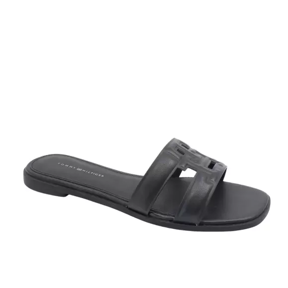 Dame Sandaler - Tommy Hilfiger - Tommy Hilfiger Logo Strap Mule FW0FW08671-BDS