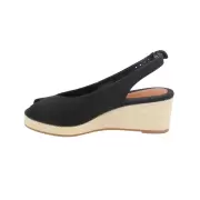 Dame Sandaler - Tommy Hilfiger - Tommy hilfiger Flag Mid Wedge Espad Slingback FW0FW08595-BDS