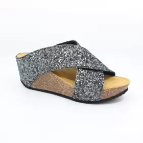 Dame Sandaler - Bella Moda - Bella Moda BUBBLY GLITTER S25631B-007